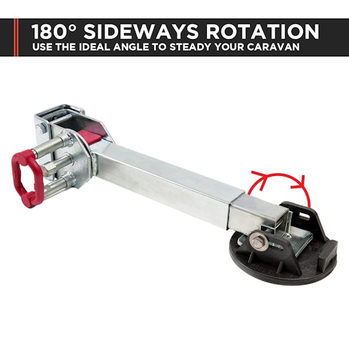 2x AL-KO 590mm Drop Down Stabiliser Leg Corner Fitted with Big Foot 2x AL-KO 590mm Drop Down Stabiliser Leg Corner Fitted with Big Foot