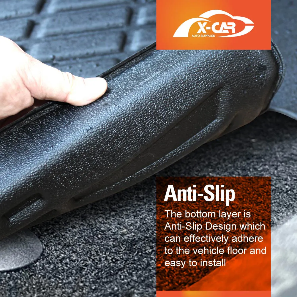 3D Floor Mats for Mitsubishi Pajero 2006-2022 Heavy Duty All Weather Car Waterproof Interior Protection Liner Set