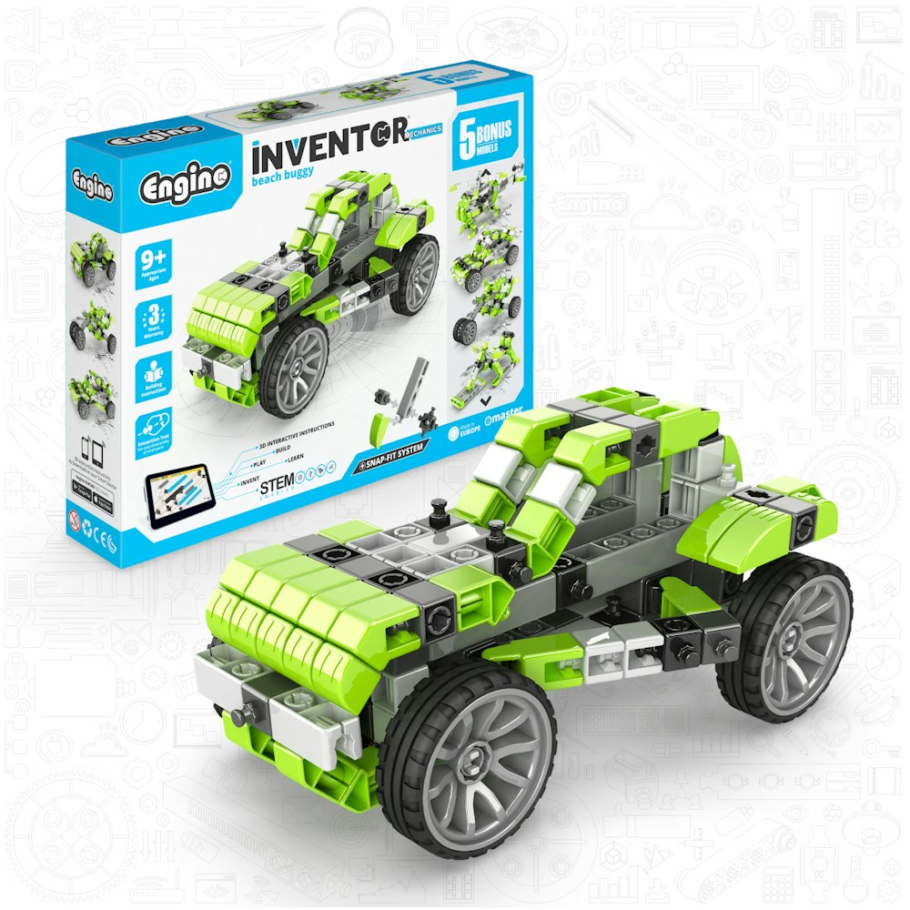 Engino Engino Inventor Mechanics: Beach Buggy Set (5+ Models)
