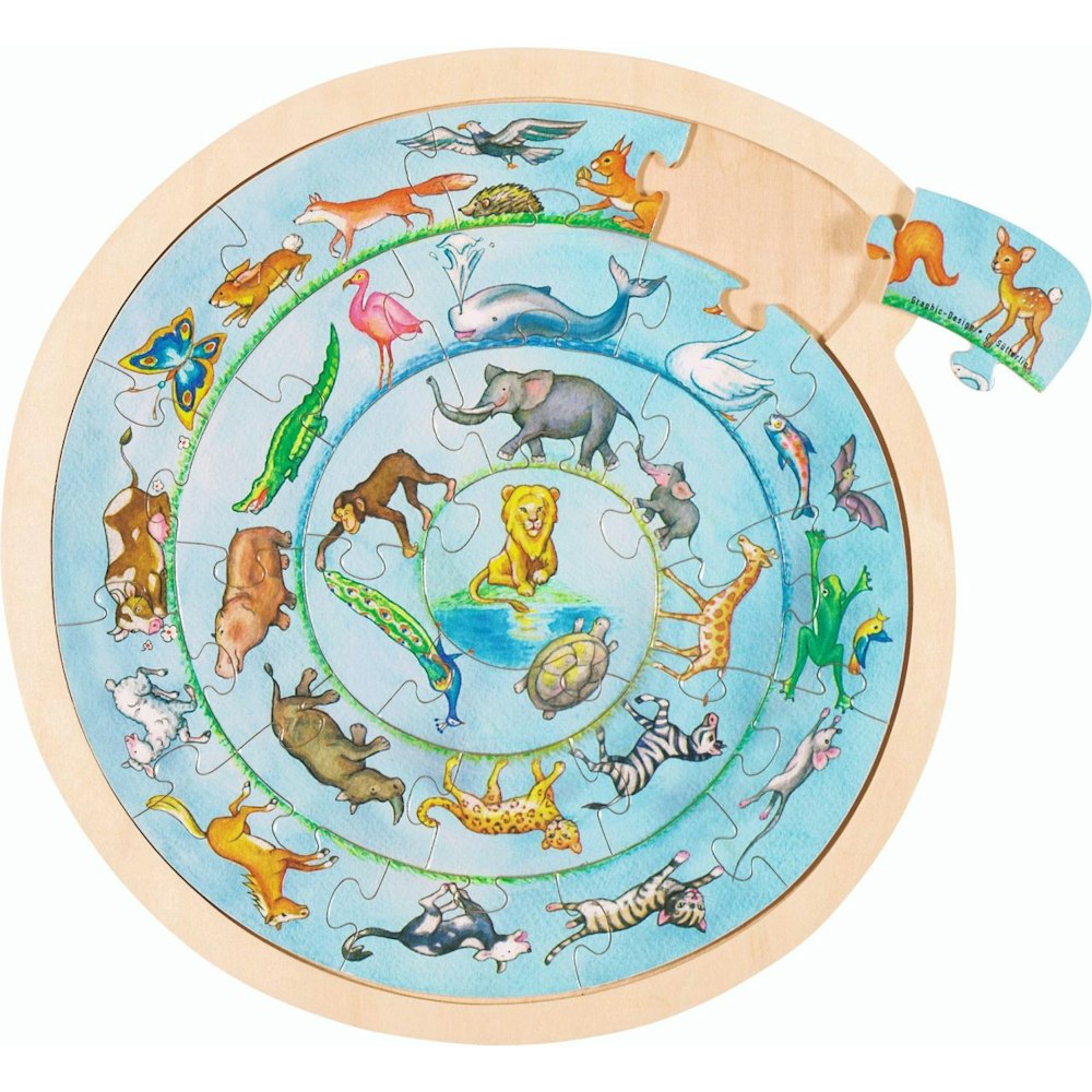 Goki Puzzle - Animal Circle