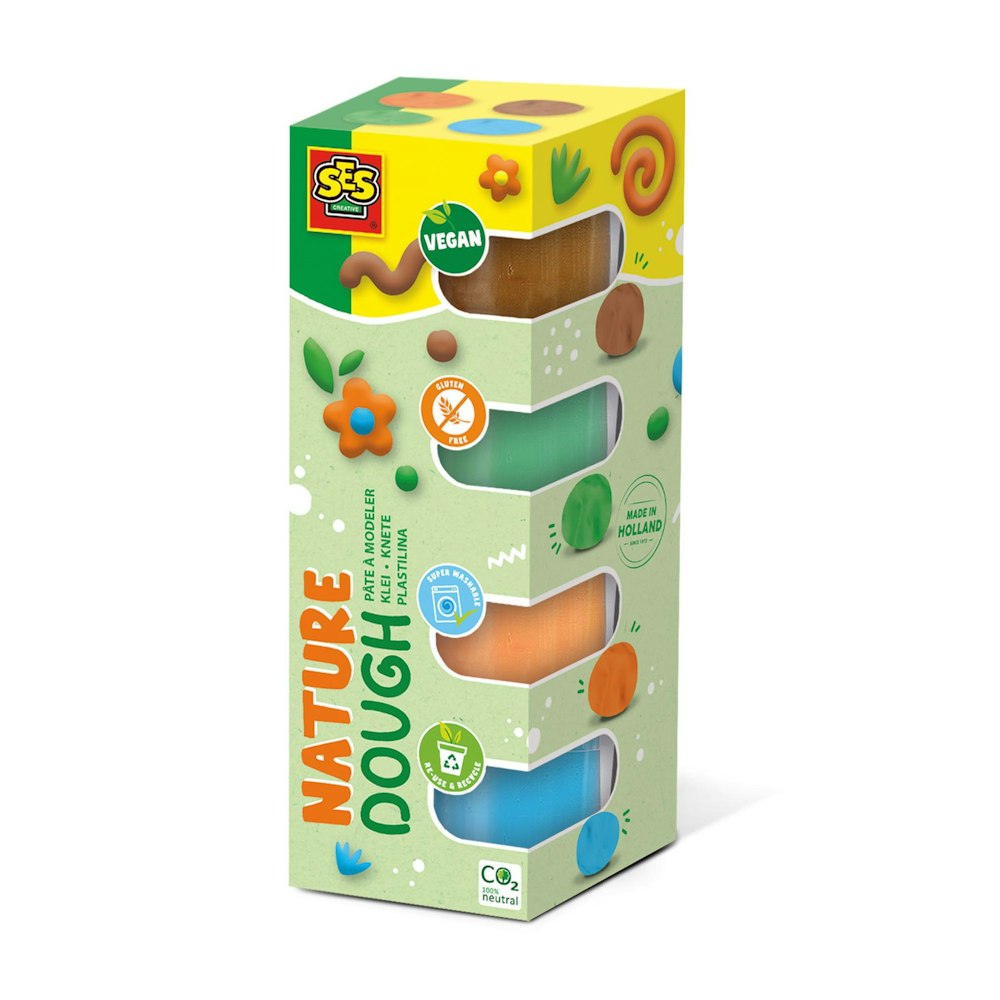 SES Creative Feel Good Dough - Nature (4x90g)
