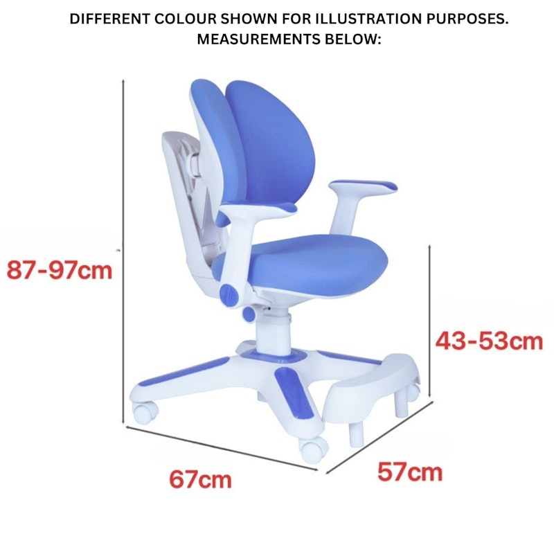 Ergonomic Children Kids Study Chair Set Height Adjustable - Pink image number null