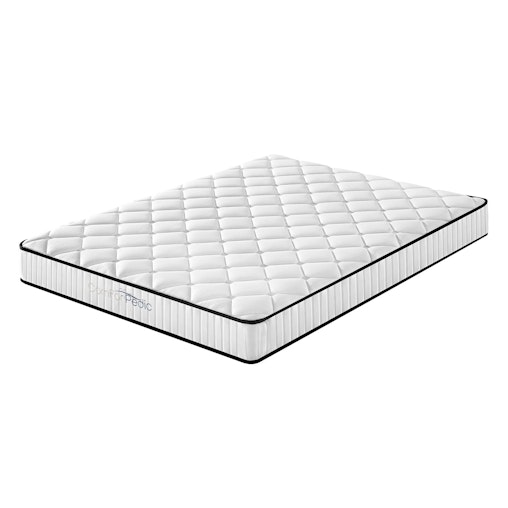 Comforpedic Mattress 5 Zone Medium Support Foam Bonnell Spring 21CM Queen White Black image number null