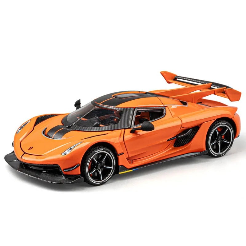 NNEOBA Scale Sports Car Diecast Model for Boys (Orange) image number null
