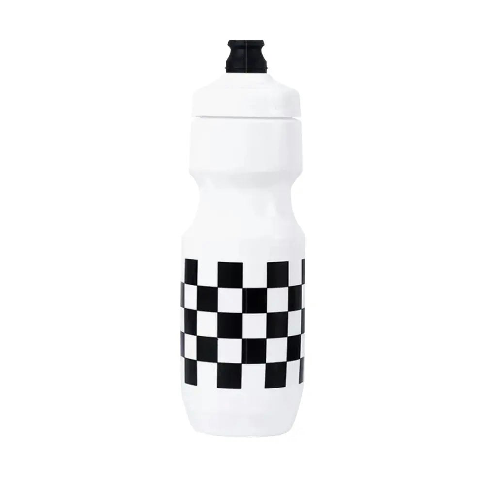 AKEZ Cycling 710ML Water Bottle Portable Ergonomic Non-slip PP Mountain Bike Water Drink Bottle for Outdoor - Black&White