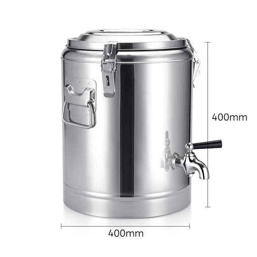 SOGA 2X 35L Stainless Steel Insulated Stock Pot Dispenser Hot & Cold Beverage Container With Tap SOGA 2X 35L Stainless Steel Insulated Stock Pot Dispenser Hot & Cold Beverage Container With Tap