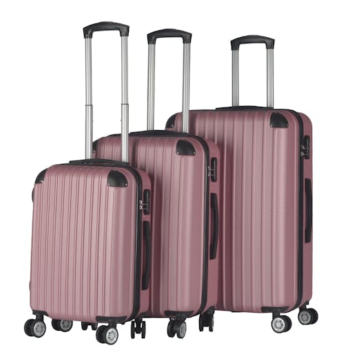 Buy Milano Premium 3pc ABS Luggage Suitcase Luxury Hard Case