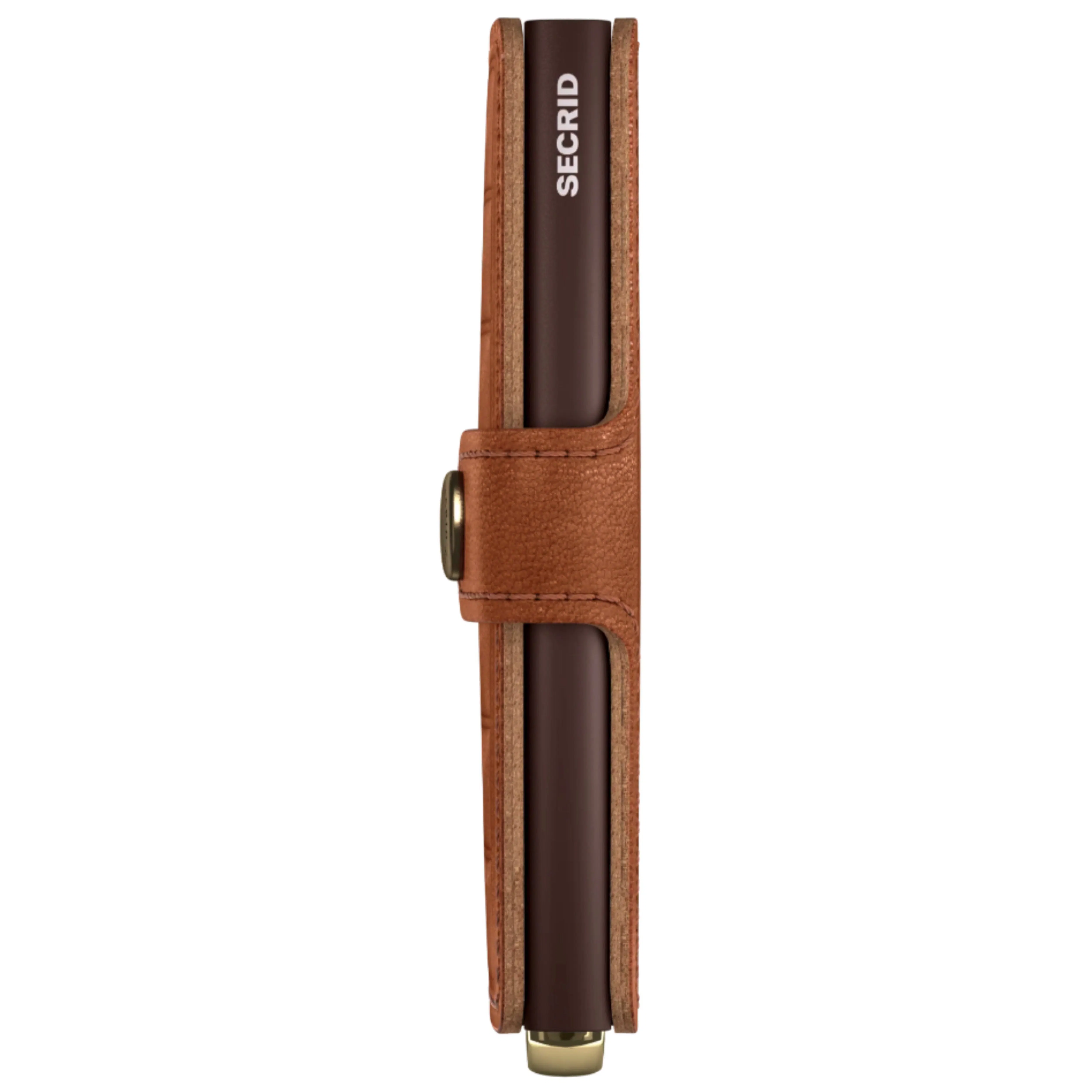 Secrid Premium+ Miniwallet Compact RFID Wallet - Emboss Lines Cognac+