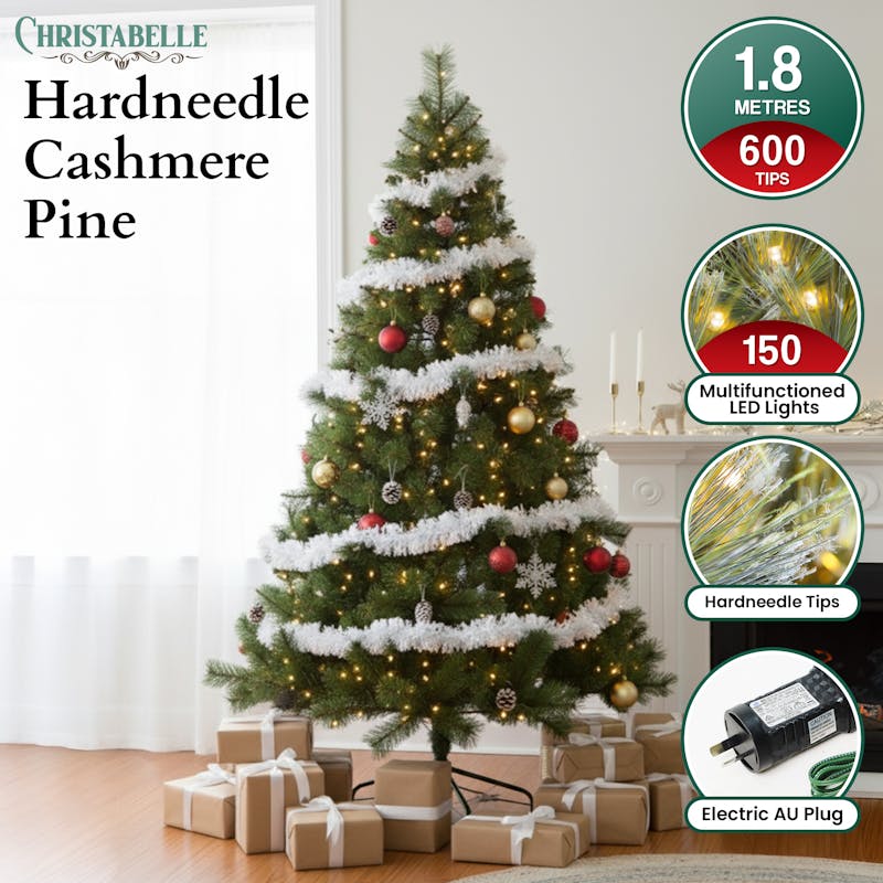 Buy Christabelle 1.8m Christmas Tree Cashmere Pine 6ft Pre-Lit with LED ...