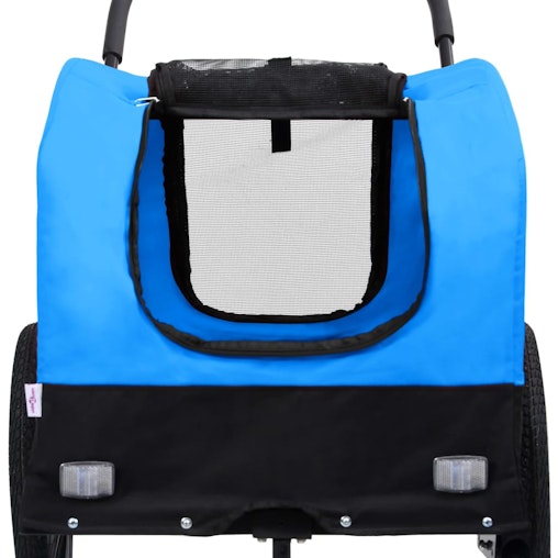 NNEVL 2-in-1 Pet Bike Trailer and Jogging Stroller Blue and Black NNEVL 2-in-1 Pet Bike Trailer and Jogging Stroller Blue and Black