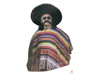 PREMIUM MEXICAN PONCHO Spanish Costume Wild West Cowboy Party Bandit 2179 PREMIUM MEXICAN PONCHO Spanish Costume Wild West Cowboy Party Bandit 2179