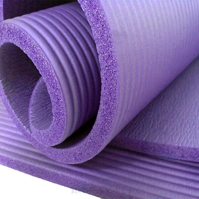 15mm Thick Yoga Mat Pad NBR Nonslip Exercise Fitness Pilate Gym Durable