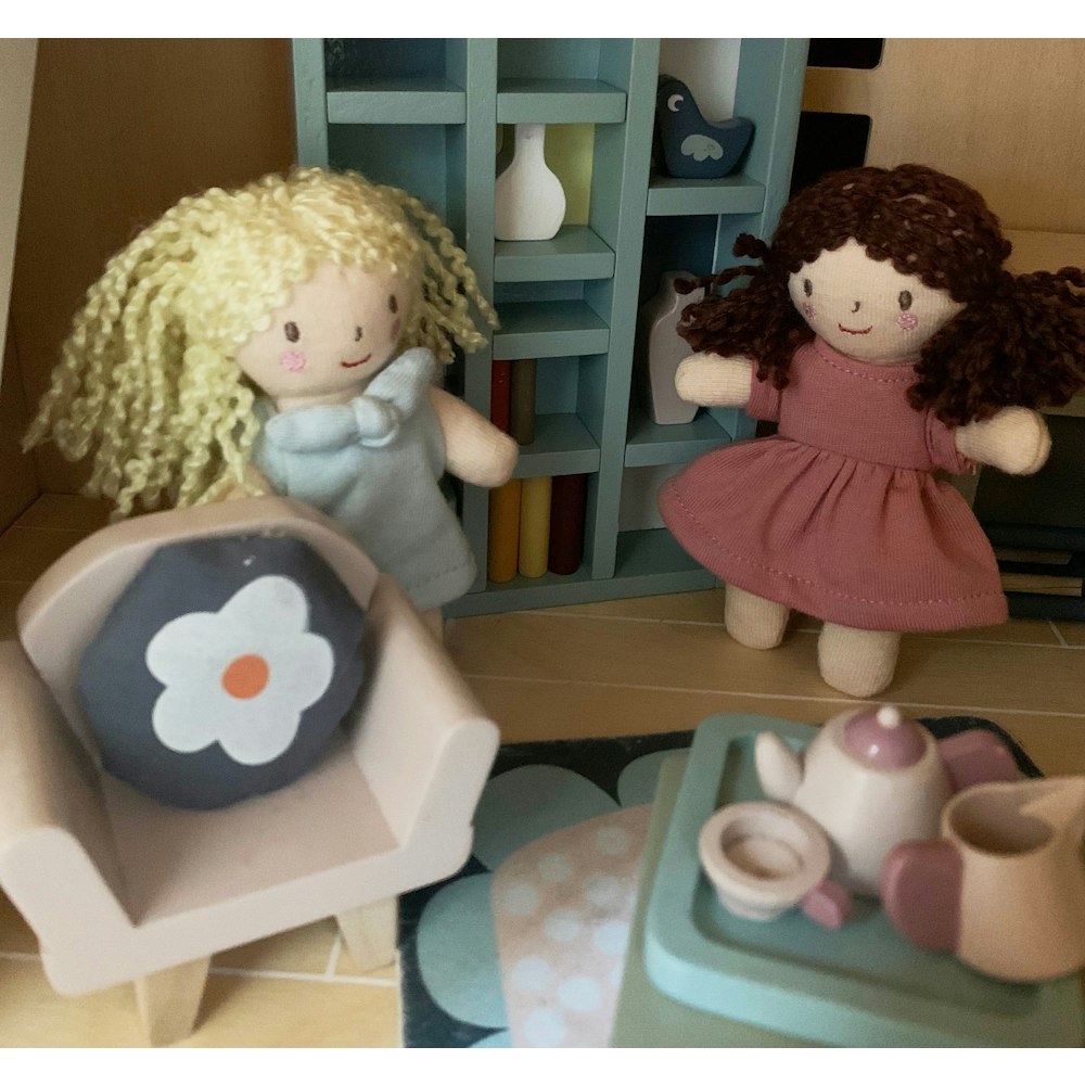 ThreadBear Design Mini Dolls Gift Set Of 3 + Gift Box