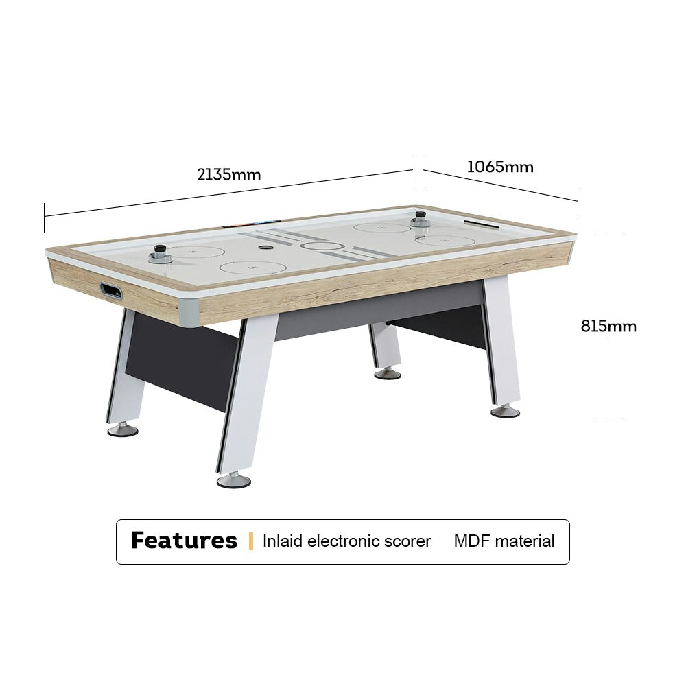 MACE 7FT Air Hockey Table Leg With Inlaid E-Scorer - Wood