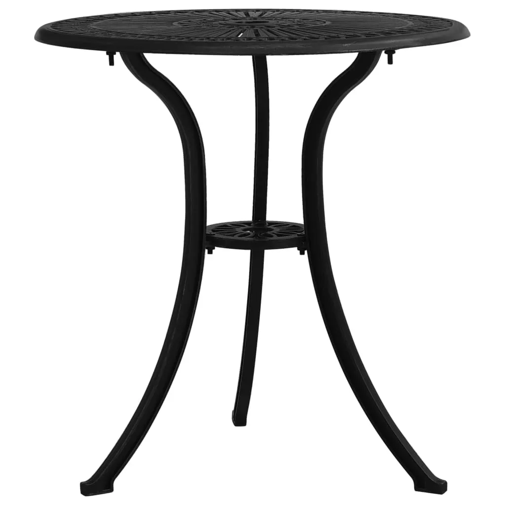 Garden Table Black 62x62x65 cm Cast Aluminium 315580 Garden Table Black 62x62x65 cm Cast Aluminium 315580