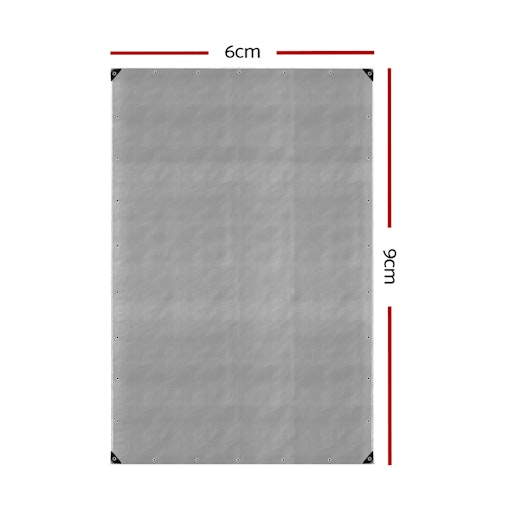 Instahut 6x9m Tarp Camping Tarps Poly Tarpaulin Heavy Duty Cover 180gsm Silver Instahut 6x9m Tarp Camping Tarps Poly Tarpaulin Heavy Duty Cover 180gsm Silver
