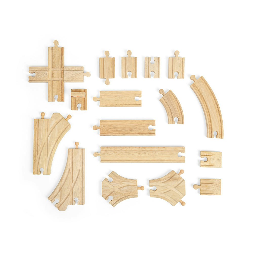 Bigjigs Rail Train Track Expansion Bundle (49 Pieces)