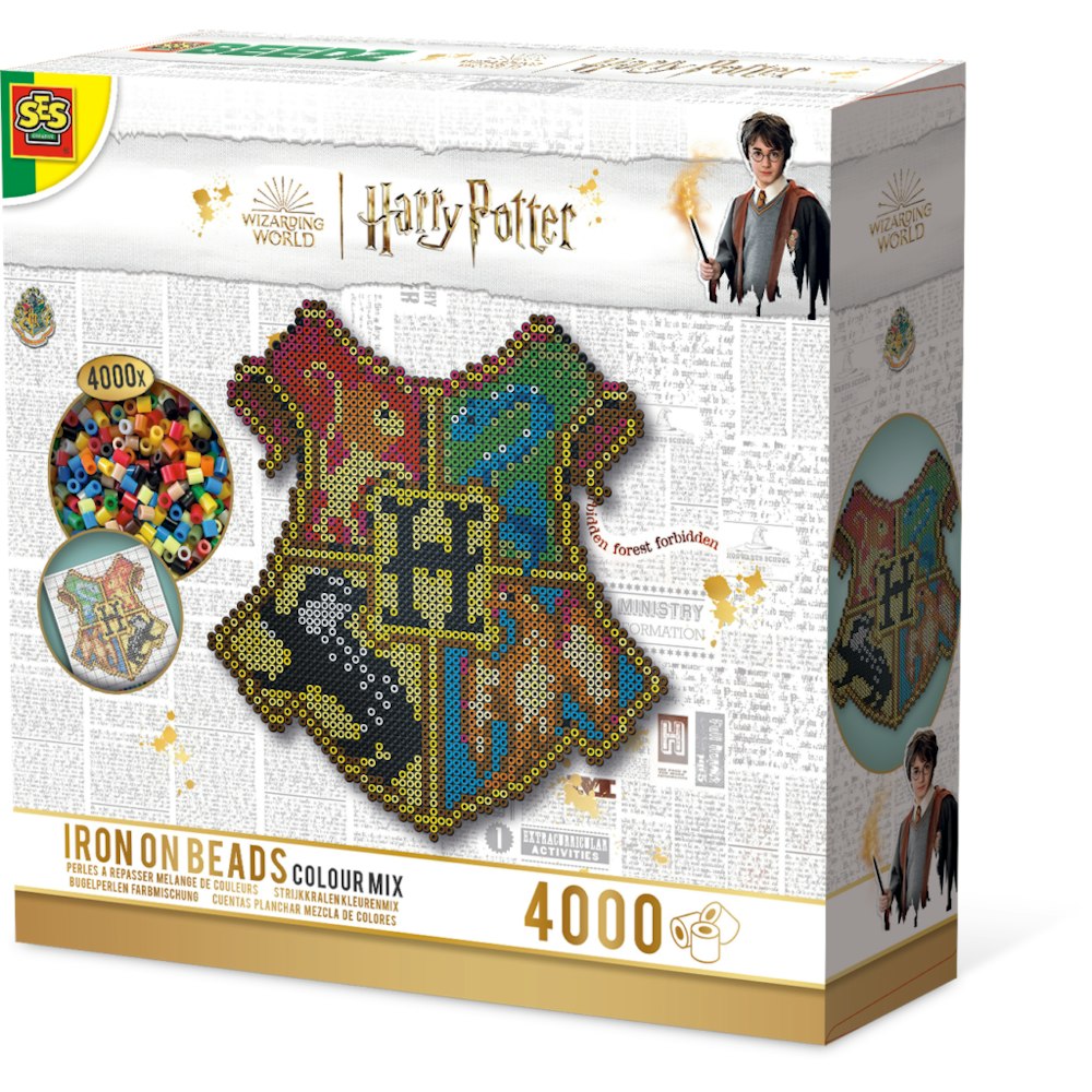 SES Creative Harry Potter - Iron On Beads Colour Mix (hogwarts Crest)