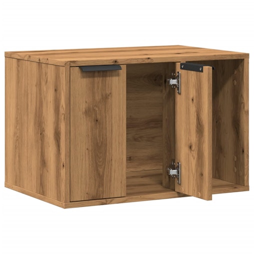 vidaXL Cat Litter Box Enclosure Artisian Oak 60x40x40 cm Engineered Wood vidaXL Cat Litter Box Enclosure Artisian Oak 60x40x40 cm Engineered Wood