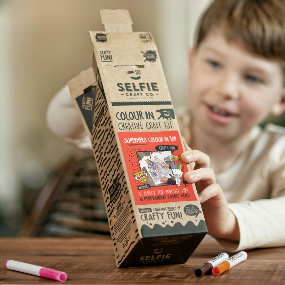 Selfie Craft Co Superhero Colour In Top With Fabric Pens