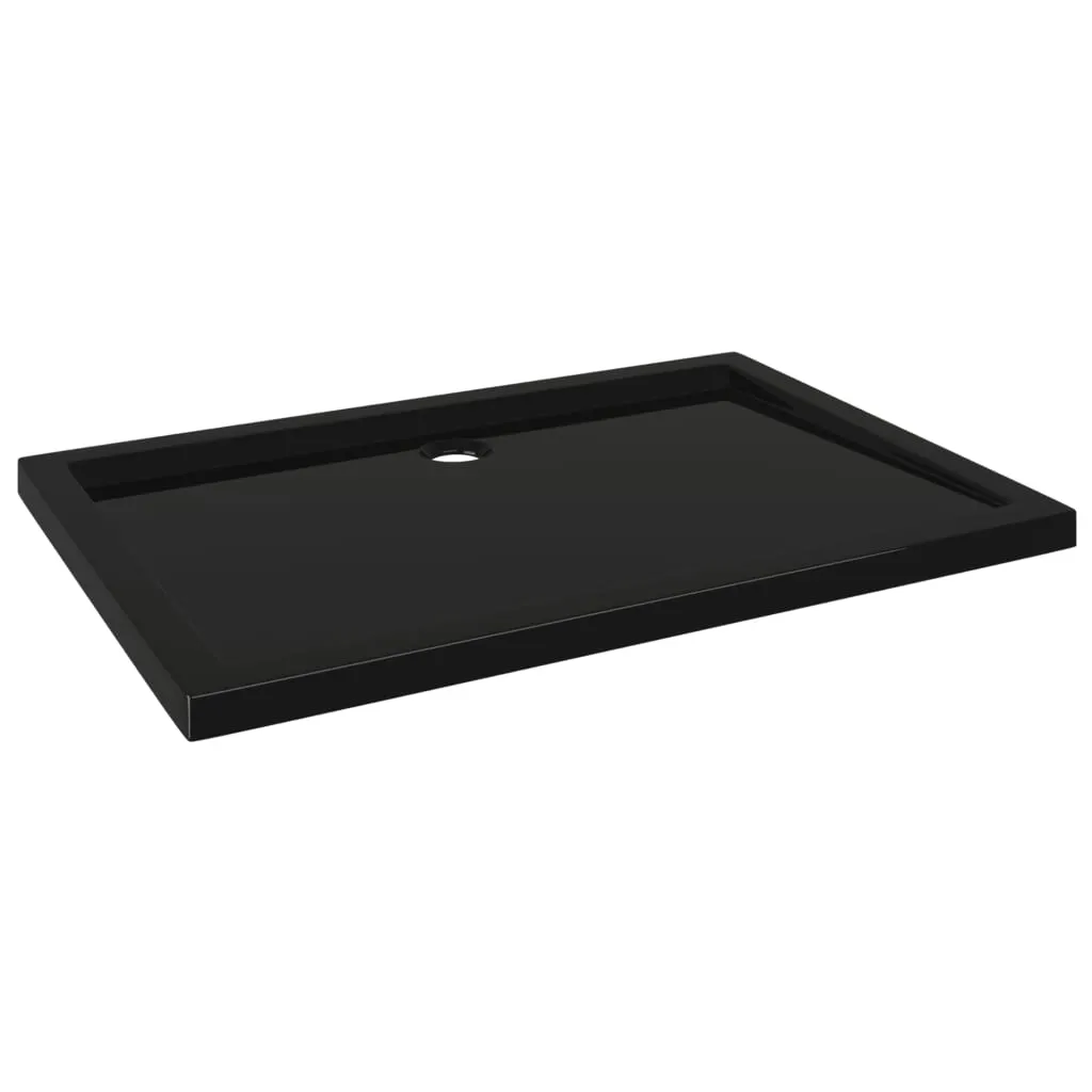 Rectangular ABS Shower Base Tray Black 70x100 cm 148915 Rectangular ABS Shower Base Tray Black 70x100 cm 148915