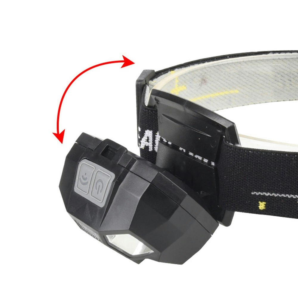 AKEZ Infrared Smart Sensor Waterproof LED Headlamp Flashlight USB Rechargeable E-Bike/Bicycle Accessories - Black
