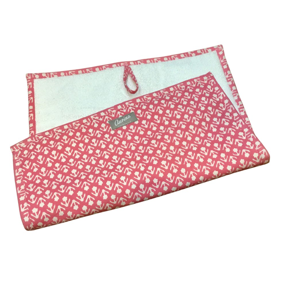 Aurina Small Rectangular Hob Cover Raspberry Jaipur