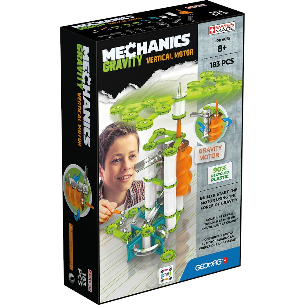 Geomag Mechanics Gravity Magnetic Vertical Motor - 183 Pieces