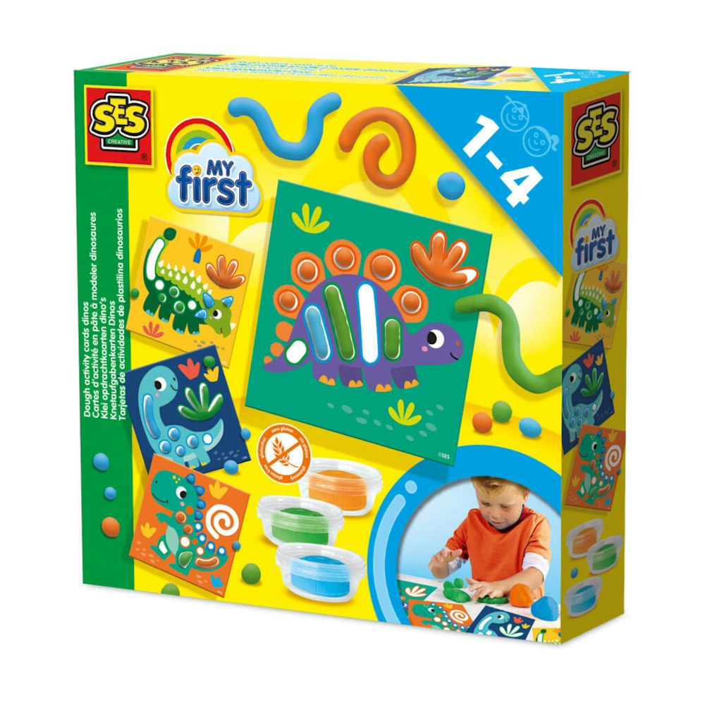 SES Creative My First - Dough Activity Cards Dinos