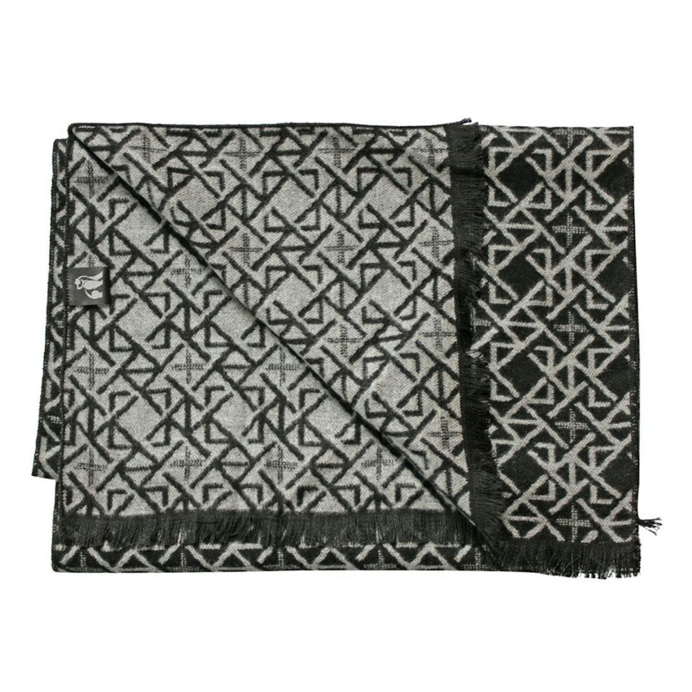Swole Panda Black And White Squares Bamboo Scarf