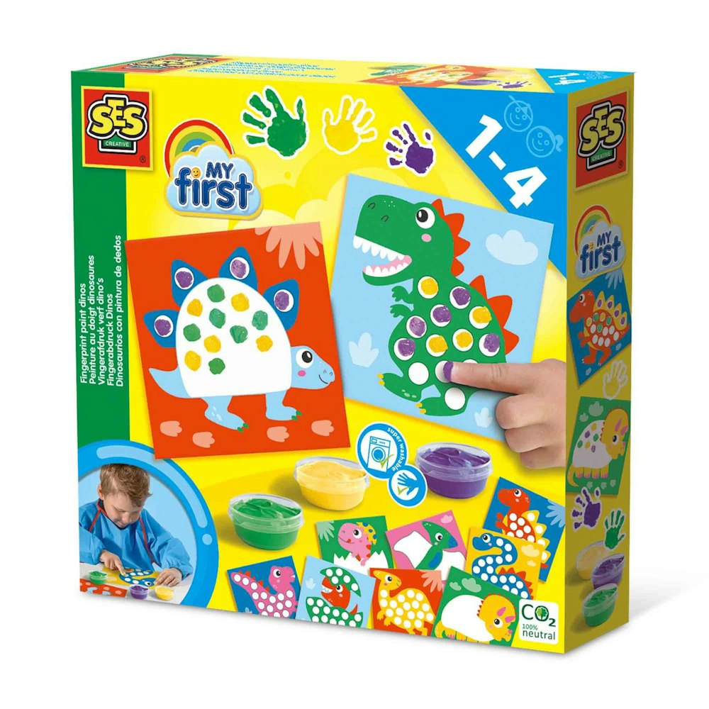 SES Creative My First - Fingerprint Paint Dinos