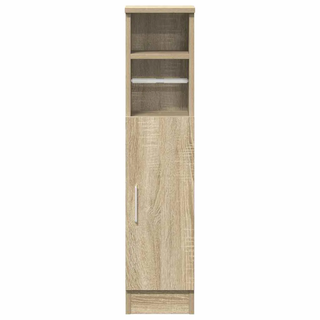 Bathroom Cabinet with Roll Holder Sonoma Oak 20.5x22x90 cm 858499