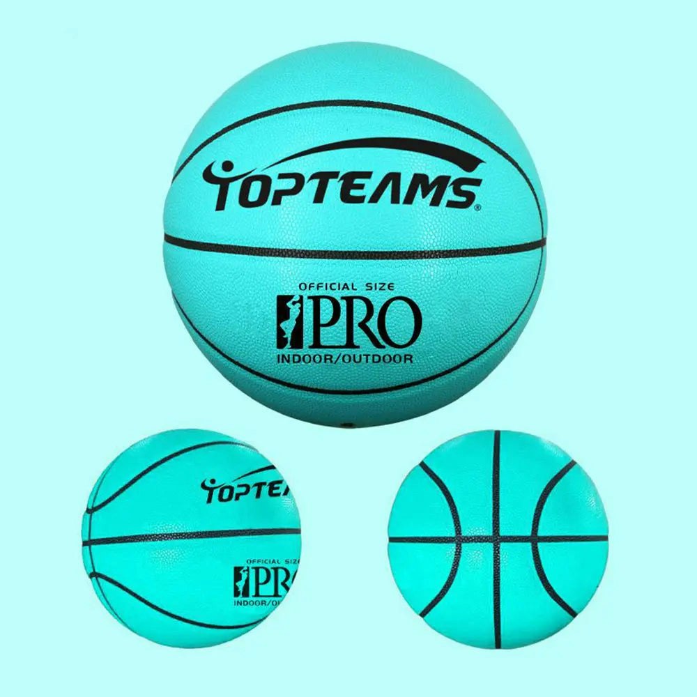 T&R Sports TIFSIZE7 Size 7 Basketball Excellent Bounce Game Ball Indoor Outdoor - Blue