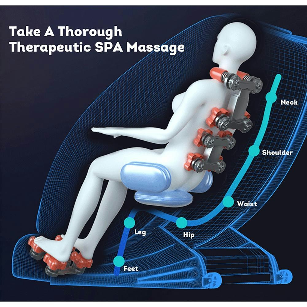 Mason Taylor N900 12 points Zero Gravity Electric Massage Chair Full Body Shiatsu - Black