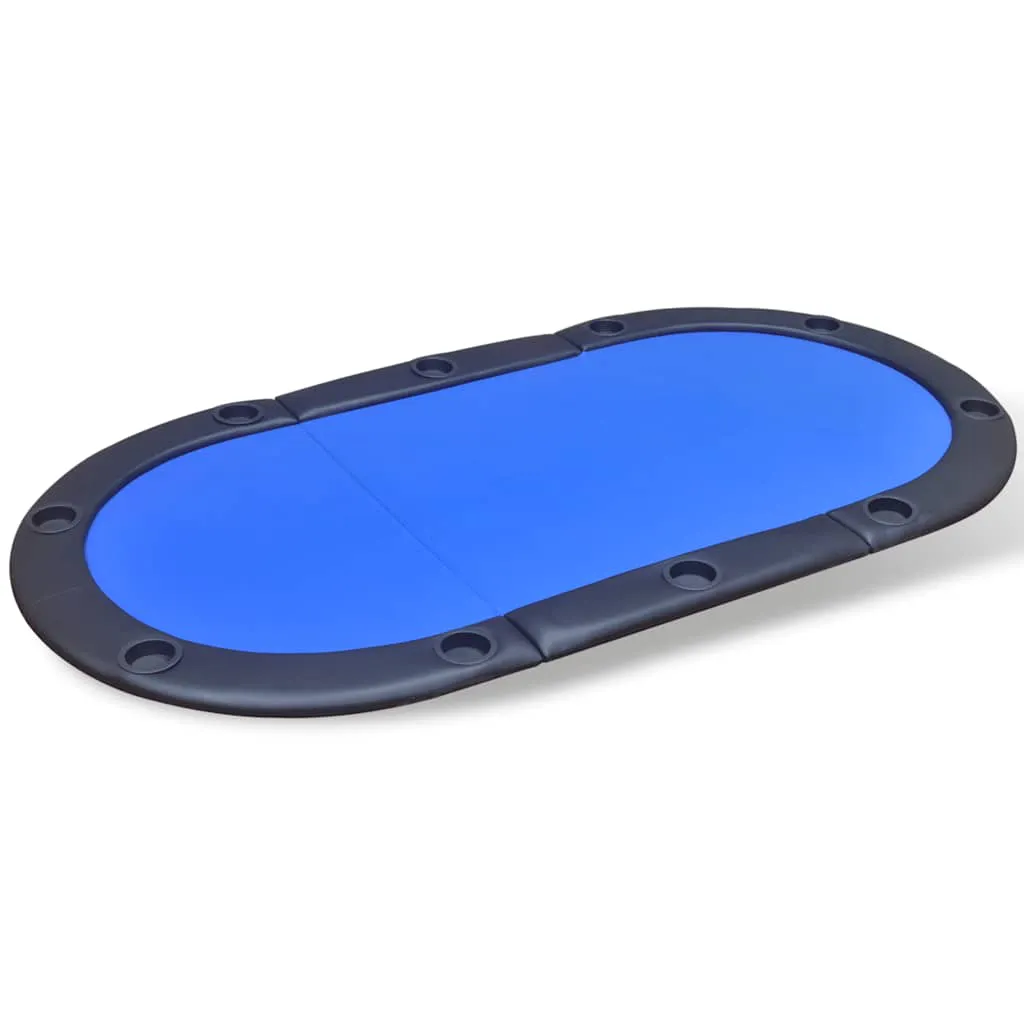 10-Player Foldable Poker Tabletop Blue 80136 10-Player Foldable Poker Tabletop Blue 80136