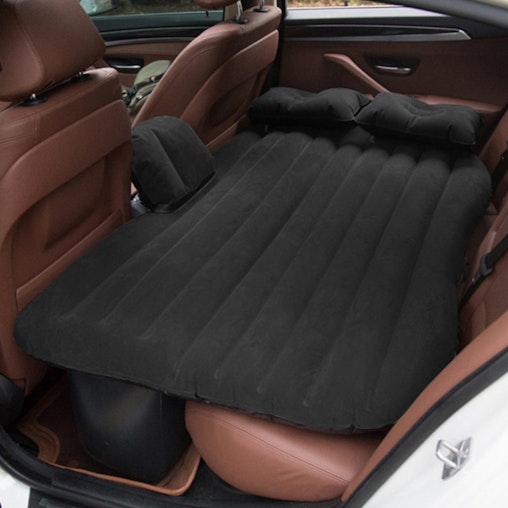 SOGA Black Stripe Inflatable Car Mattress Portable Camping Rest Air Bed Travel Compact Sleeping Kit Essentials SOGA Black Stripe Inflatable Car Mattress Portable Camping Rest Air Bed Travel Compact Sleeping Kit Essentials