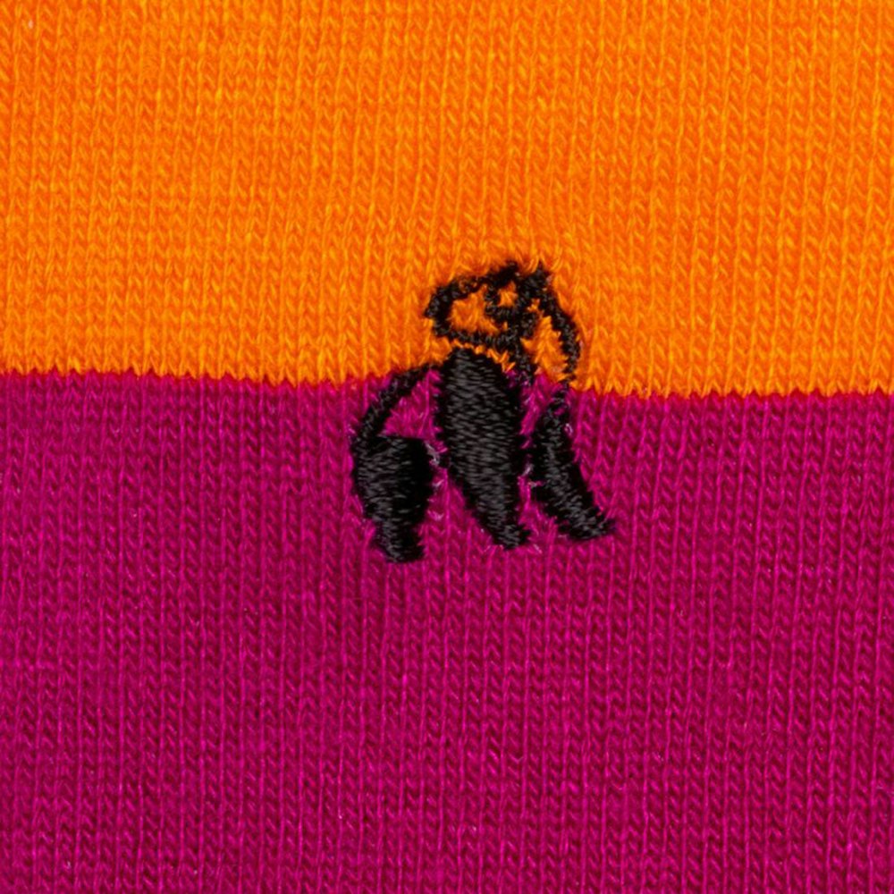 Swole Panda Block Striped Bamboo Socks