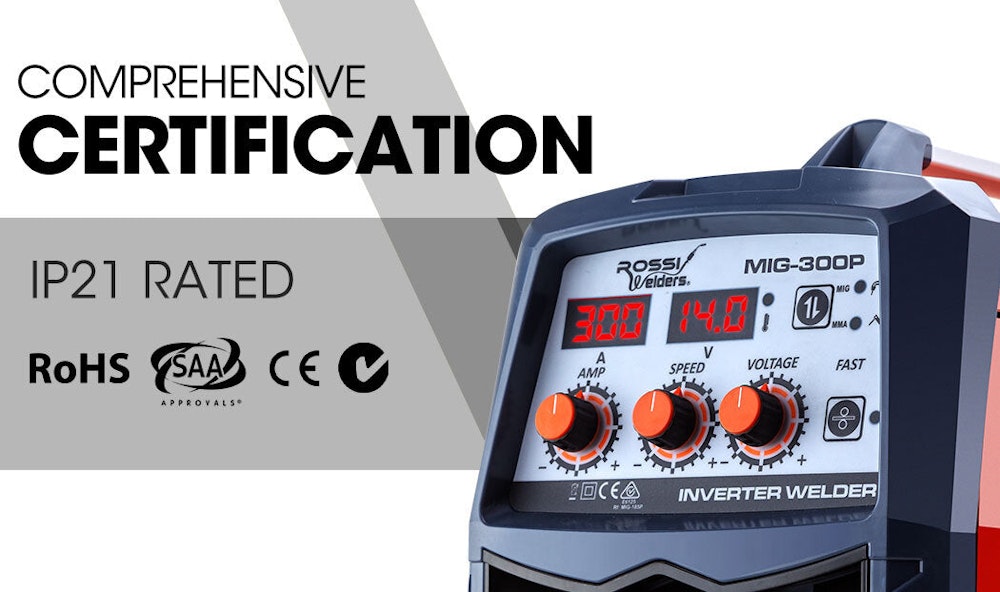 NNEMB 300 Amp Welder MIG Stick DC Portable Gas Gasless Inverter image number null