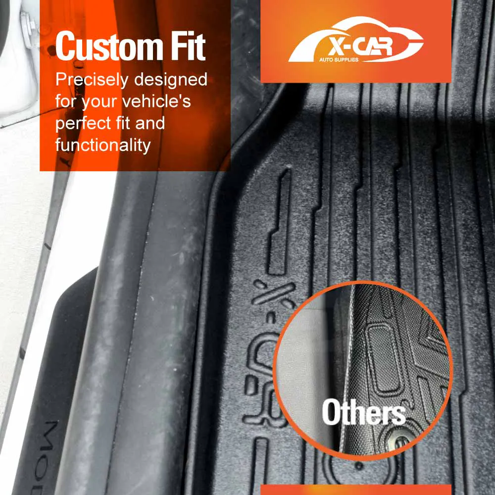 Floor Mats Boot Liners Set for Tesla Model Y Juniper 2025-Onwards All Weather Front Toolbox Cargo Car Trunk Cover Luggage Tray