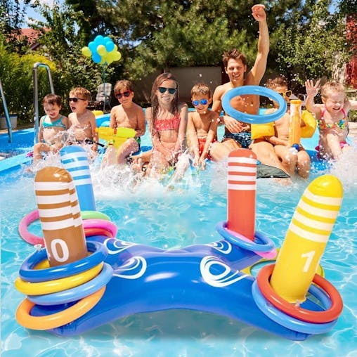 Buy NNEOBA Inflatable Ring Toss Game Floating Pool Toys Set at