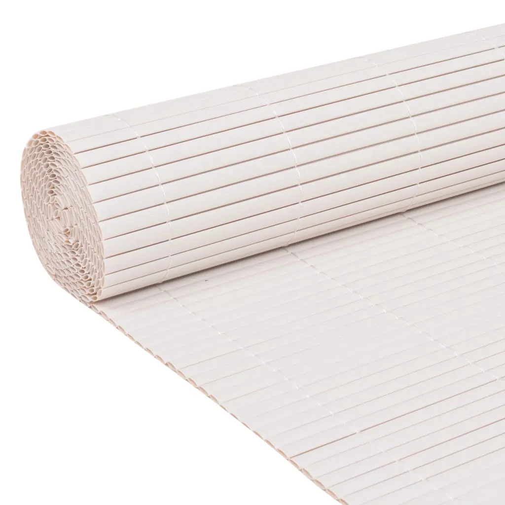 Double-Sided Garden Fence 110x500 cm White 317161