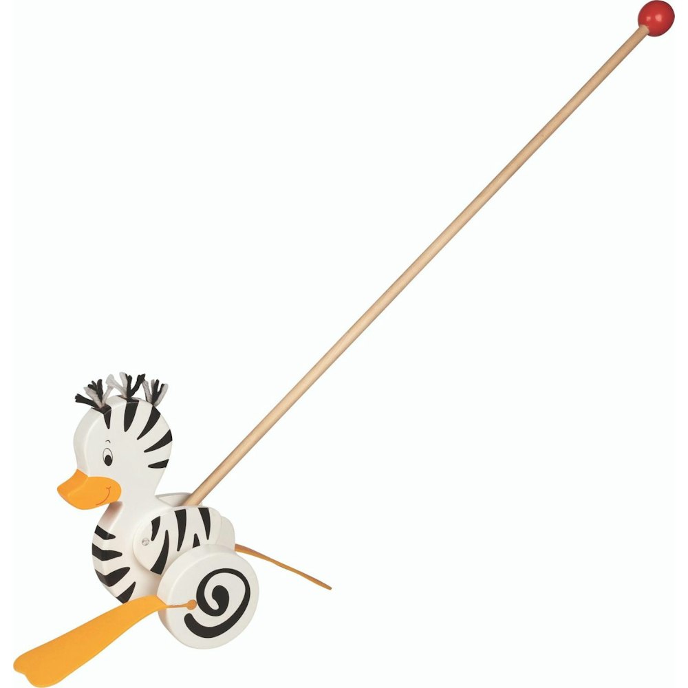Goki push-along animal - zebra-duck
