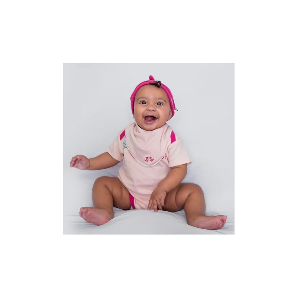 Luca and Rosa Swan Princess Print Girls Luxury Baby 7 Piece Gift Set