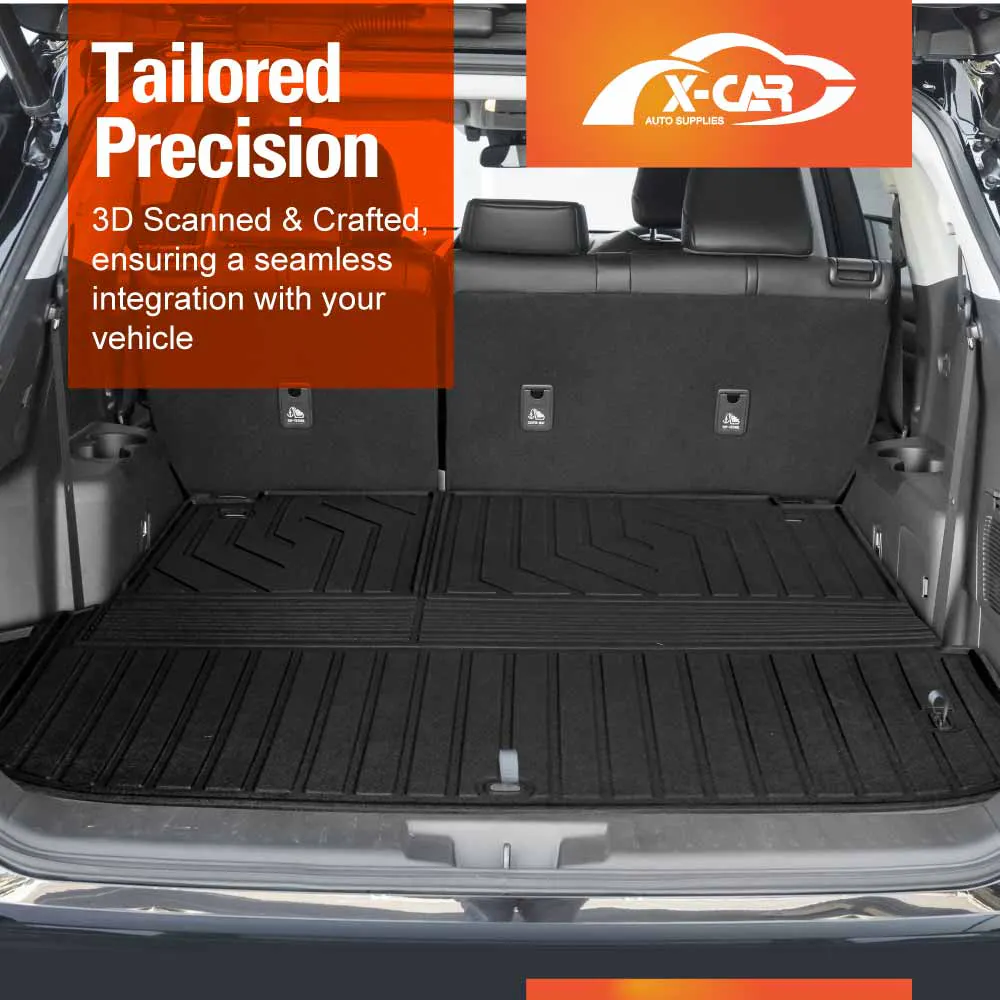 3D Floor Mats Boot Liner for Toyota Kluger 2021-Onwards All Weather Heavy Duty Cargo Car Trunk Luggage Tray