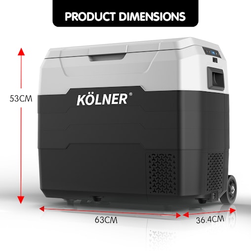 Kolner 50L Portable Fridge Cooler Freezer Refrigerator w/ Trolley Kolner 50L Portable Fridge Cooler Freezer Refrigerator w/ Trolley