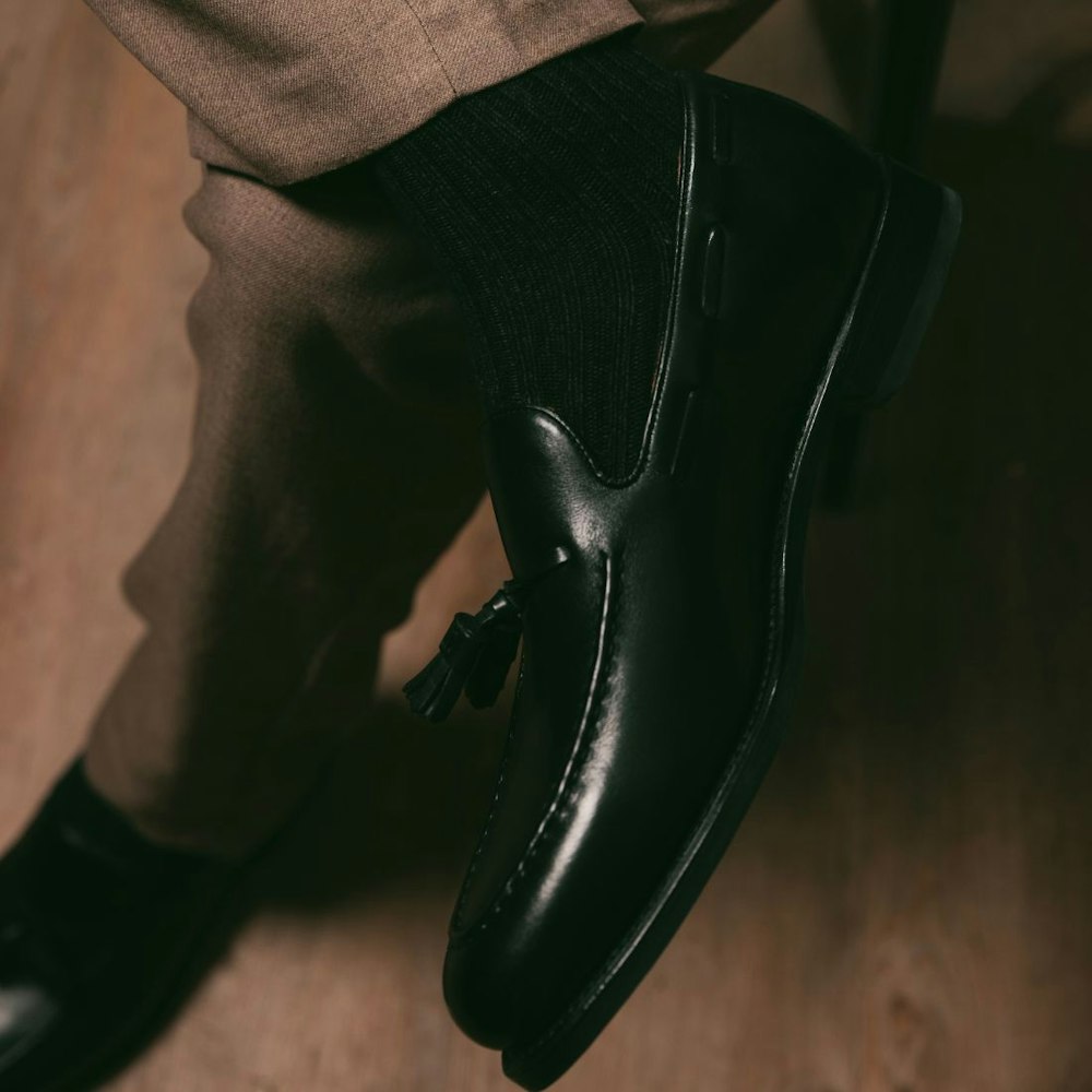 Swole Panda Jet Black Bamboo Socks