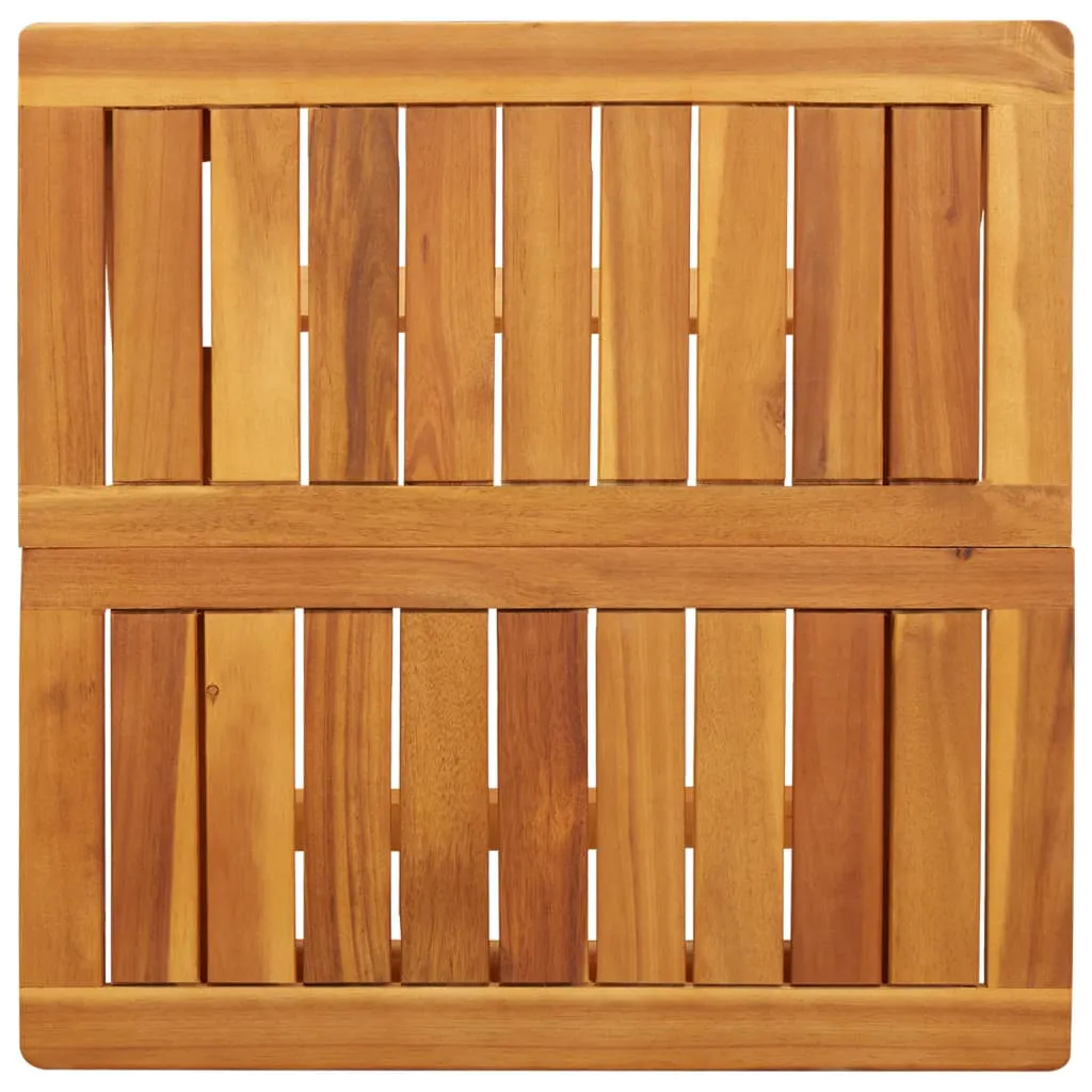 Folding Garden Table 50x50x50 cm Solid Wood Acacia 364893
