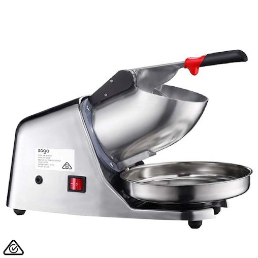 SOGA Dual Blade Ice Shaver Electric Stainless Steel Ice Crusher Slicer Machine Commercial image number null
