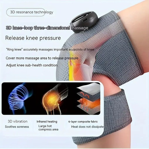 NNETM Vibration Heating Knee Massager - Electric Self-Heating Physiotherapy Instrument NNETM Vibration Heating Knee Massager - Electric Self-Heating Physiotherapy Instrument