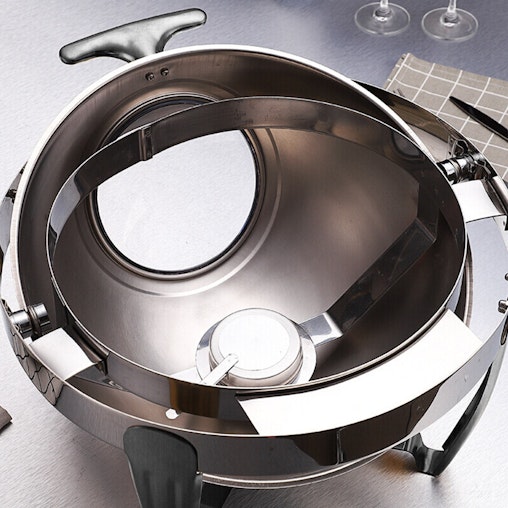 SOGA 4X 6.5L Stainless Steel Round Soup Tureen Bowl Station Roll Top Buffet Chafing Dish Catering Chafer Food Warmer Server SOGA 4X 6.5L Stainless Steel Round Soup Tureen Bowl Station Roll Top Buffet Chafing Dish Catering Chafer Food Warmer Server